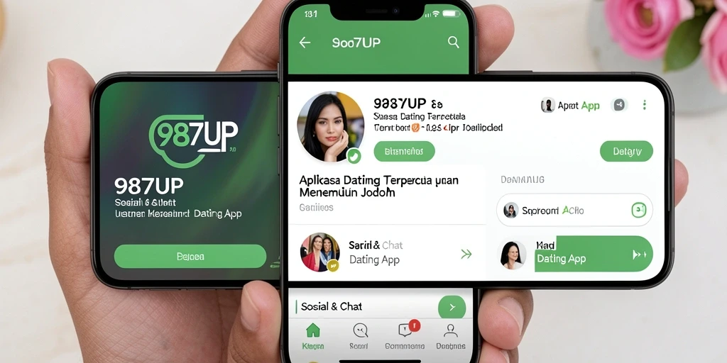 Tampilan antarmuka aplikasi 987UP yang menarik dan interaktif.